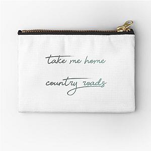 take me home country roads john denver lyrics Zipper Pouch