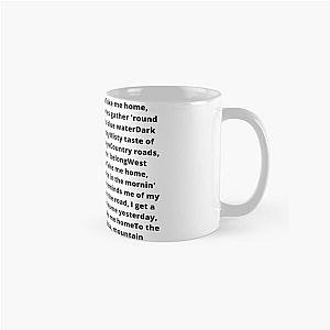 John Denver Country Roads lyrics Classic Mug