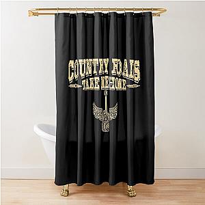 Country Roads Guitar T-Shirt John Denver Inspired Essential T-Shirt Shower Curtain