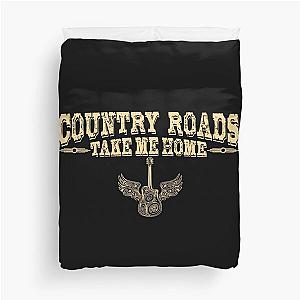 Country Roads Guitar T-Shirt John Denver Inspired Essential T-Shirt Duvet Cover