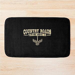 Country Roads Guitar T-Shirt John Denver Inspired Essential T-Shirt Bath Mat