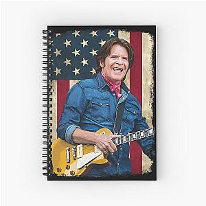 Vintage American Flag John Fogerty Legend Spiral Notebook