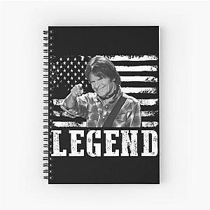 Distressed American Flag John Fogerty Music Legend Spiral Notebook