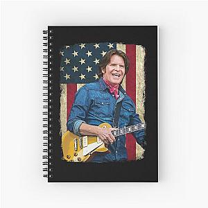 Vintage American Flag John Fogerty Legend Spiral Notebook