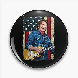 Vintage American Flag John Fogerty Legend Pin