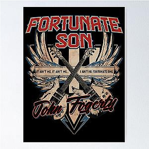 John Fogerty Fortunate Son  Jersey Poster