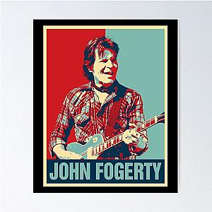 Retro Hope Style John Fogerty Poster