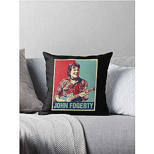 Retro Hope Style John Fogerty Throw Pillow