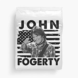 Retro American Flag John Fogerty Music Gift Duvet Cover