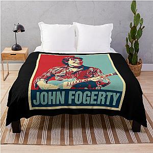 Retro Hope Style John Fogerty Throw Blanket