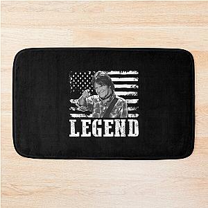 Distressed American Flag John Fogerty Music Legend Bath Mat