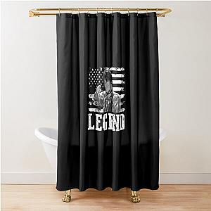 Distressed American Flag John Fogerty Music Legend Shower Curtain