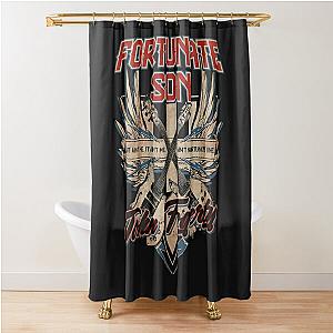 John fogerty fortunate son fitted jersey Shower Curtain