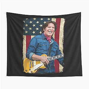 Vintage American Flag John Fogerty Legend Tapestry