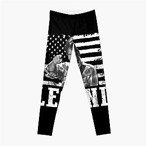 Distressed American Flag John Fogerty Music Legend Leggings