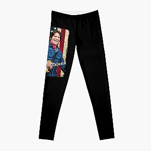 Vintage American Flag John Fogerty Legend Leggings