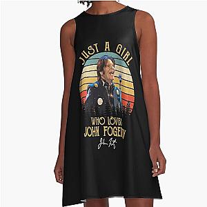 Just A Girl Who Loves John Fogerty A-Line Dress