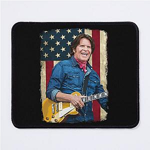 Vintage American Flag John Fogerty Legend Mouse Pad