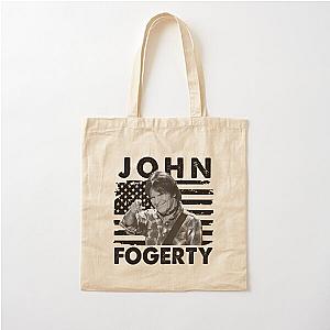 Retro American Flag John Fogerty Music Gift Cotton Tote Bag