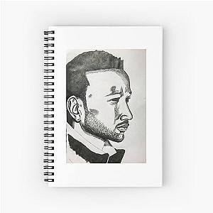 Portrait of John Legend Spiral Notebook