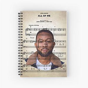 John Legend - All Of Me Spiral Notebook