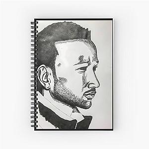 Portrait of John Legend Spiral Notebook