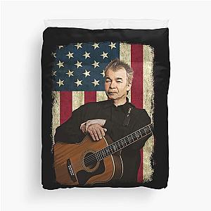 Vintage American Flag John Legend Duvet Cover