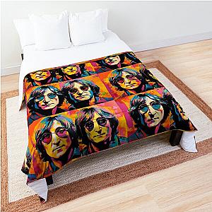 Multicolor Portrait of John Lennon Comforter