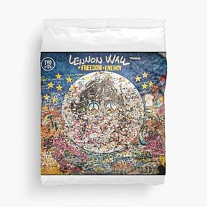 John Lennon Wall Prague Duvet Cover