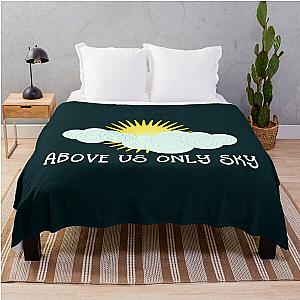 Imagine - John Lennon - Above Us Only Sky Lyrics Text Fitted  Throw Blanket