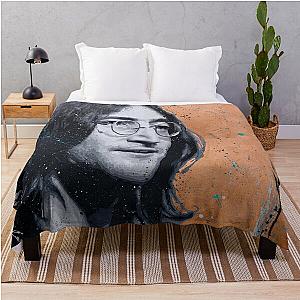 John Lennon Painting Throw Blanket