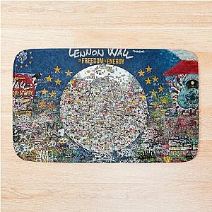 John Lennon Wall in Prague Bath Mat