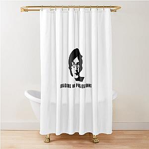 John Lennon Outline Imagine Lyrics  Shower Curtain