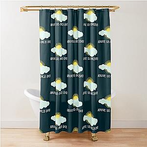 Imagine - John Lennon - Above Us Only Sky Lyrics Text Fitted  Shower Curtain