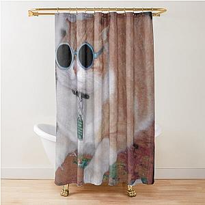 john lennon cat john lennon cat Shower Curtain