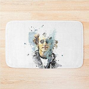 John Lennon Abstract Portrait Bath Mat