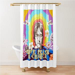 John Lennon Print Shower Curtain