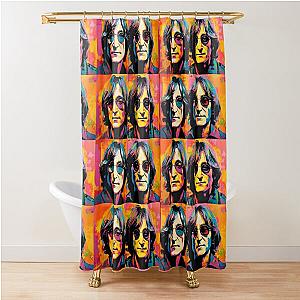 Multicolor Portrait of John Lennon Shower Curtain