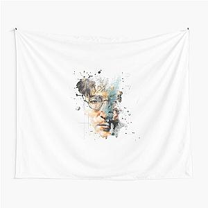 John Lennon Abstract Portrait Tapestry