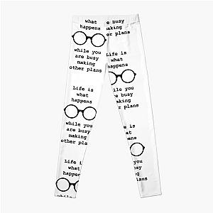 John Lennon quote - Life is what happens Leggings