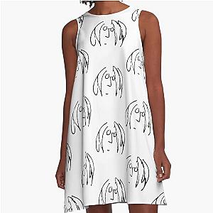 John Lennon black A-Line Dress