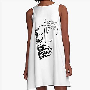 Imagine - John Lennon - Funny T-shirt A-Line Dress