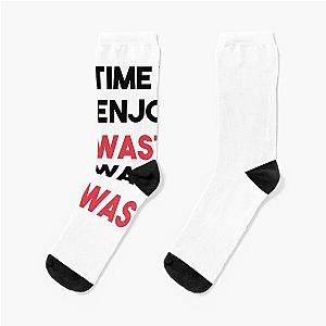 John Lennon quote - Time not wasted Socks