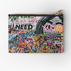 Graffiti John Lennon Wall In Prague Zipper Pouch