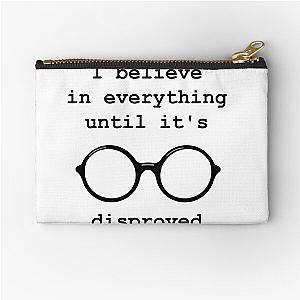 John Lennon quote - I believe Zipper Pouch