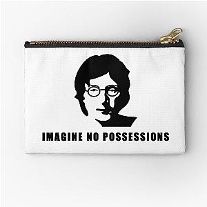 John Lennon Outline Imagine Lyrics  Zipper Pouch