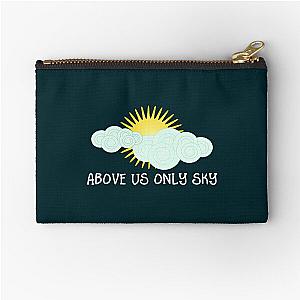 Imagine - John Lennon - Above Us Only Sky Lyrics Text Fitted  Zipper Pouch