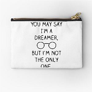 John Lennon Quote 	 	 Zipper Pouch