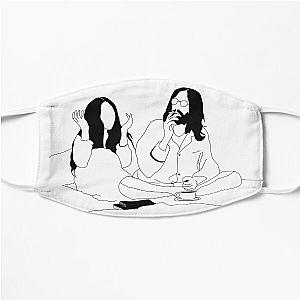 John Lennon and Yoko Ono - Bed Peace Protest.  Flat Mask