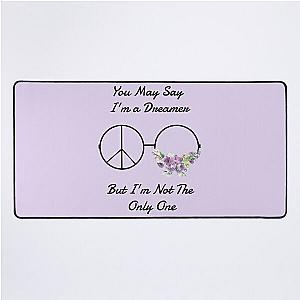 John Lennon Quote Desk Mat